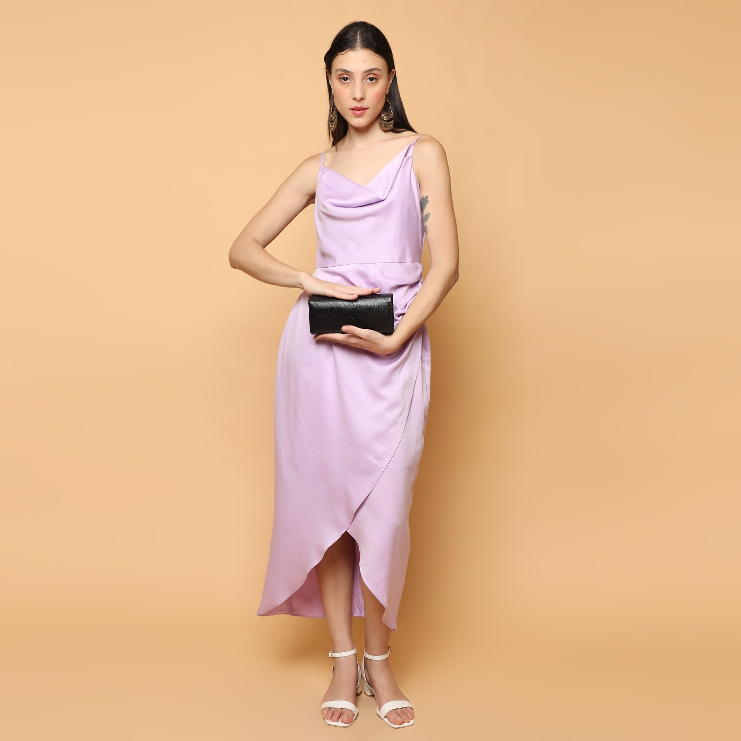 Premium Black Leather Long Clutch Wallet